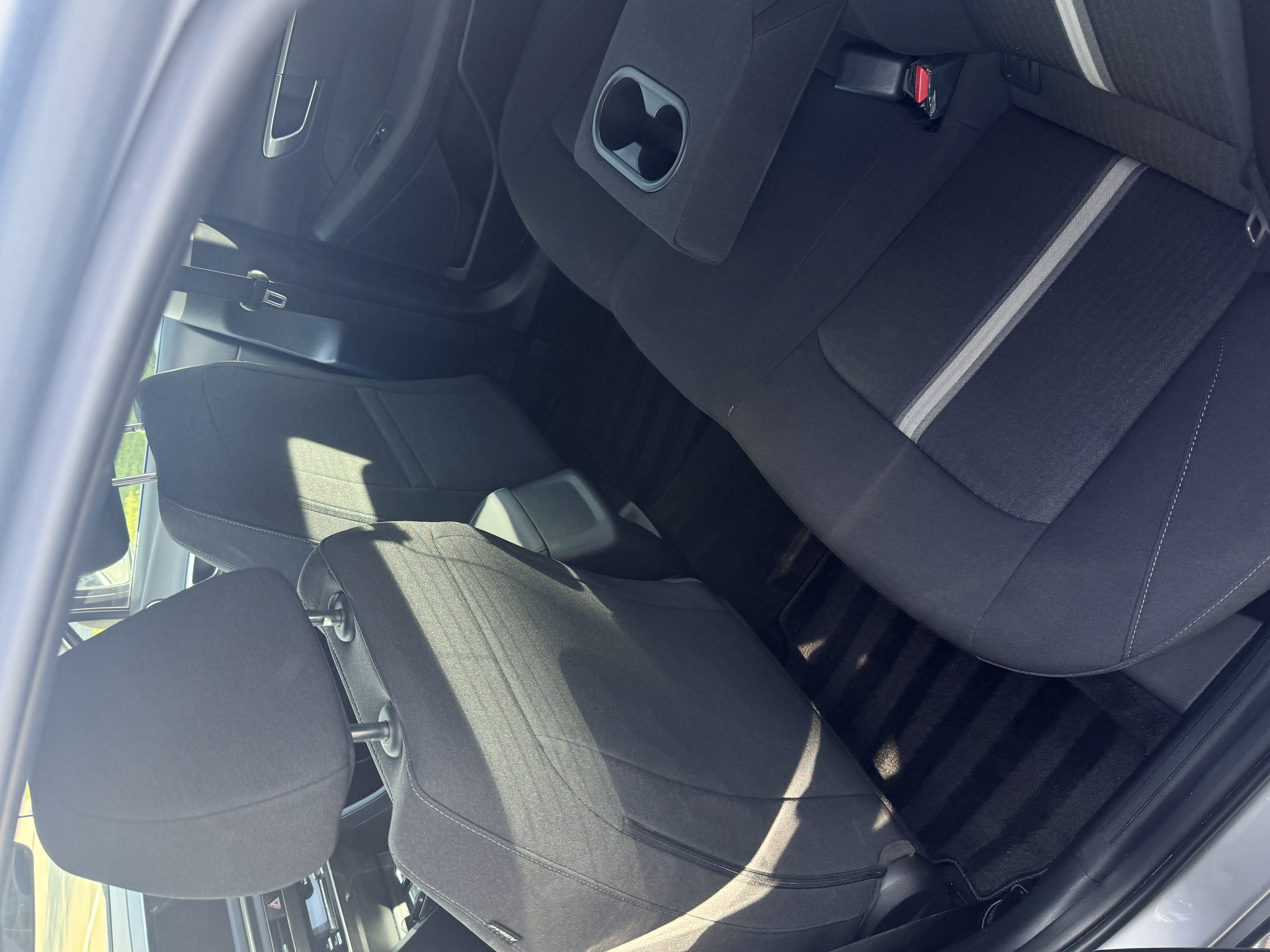 Car interior before detail — dirty seats and carpets — CK Mobile Detailing DFW Texas